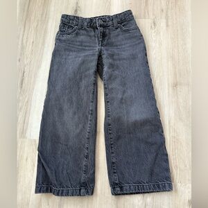 Cat & Jack - Girl’s wide leg faded black jean